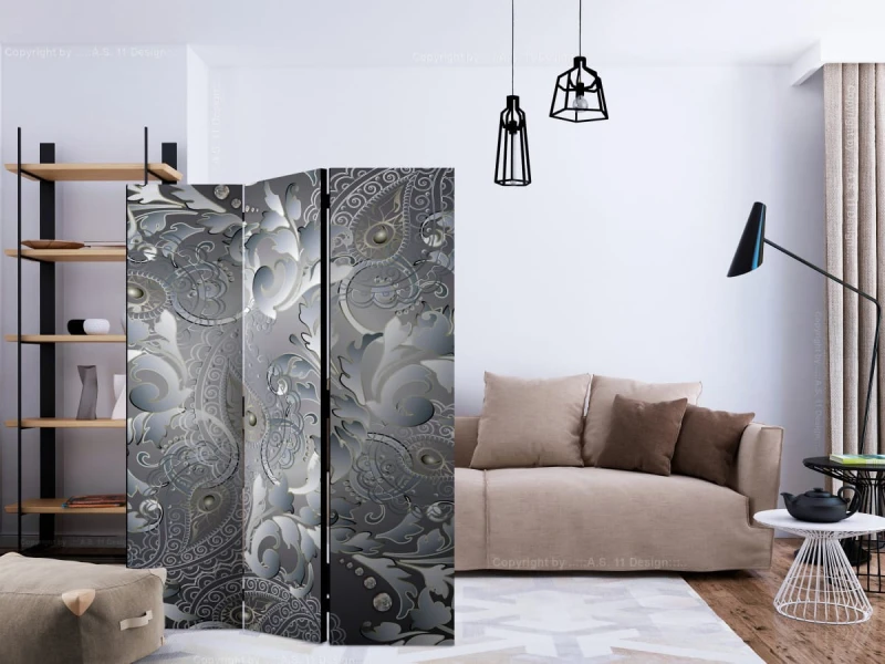 Parawan 3-częściowy - Orientalny deseń [Room Dividers]