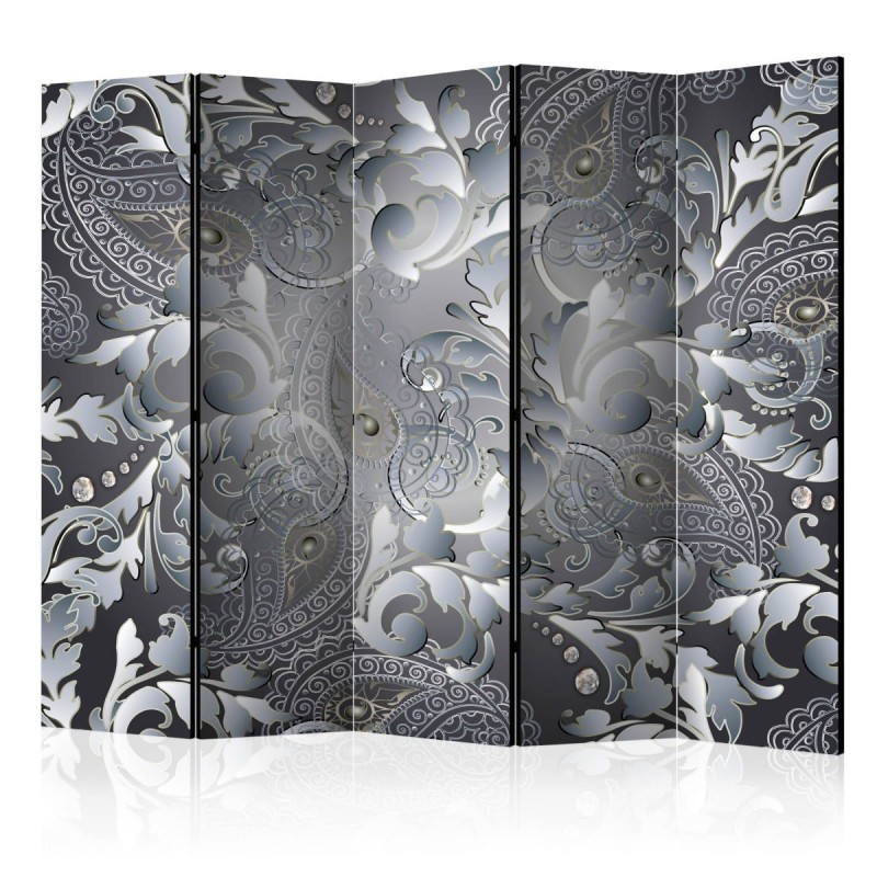 Parawan 5-częściowy - Orientalny deseń II [Room Dividers]