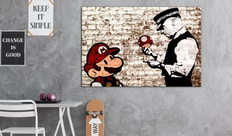 Obraz - Banksy: Zdarta ściana