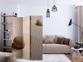 Parawan 3-częściowy - Piasek i zen [Room Dividers]