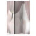 Parawan 3-częściowy - Tulips fine art - black and white [Room Dividers]