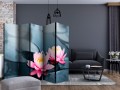 Parawan 5-częściowy - Lotus blossoms II [Room Dividers]