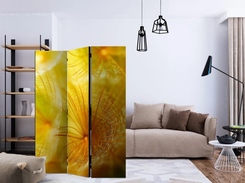 Parawan 3-częściowy - Delikatne puszki dmuchawca [Room Dividers]