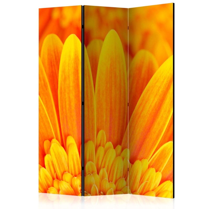 Parawan 3-częściowy - Żółta gerbera [Room Dividers]