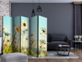 Parawan 5-częściowy - Stokrotki - wiosenna łąka II [Room Dividers]