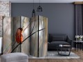 Parawan 5-częściowy - Bullfinch in the forest II [Room Dividers]
