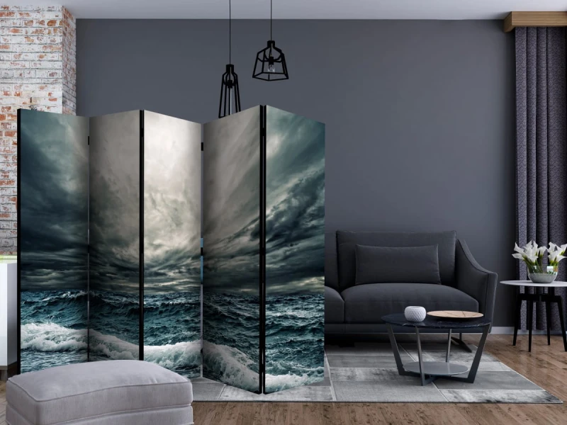 Parawan 5-częściowy - Ocean waves II [Room Dividers]