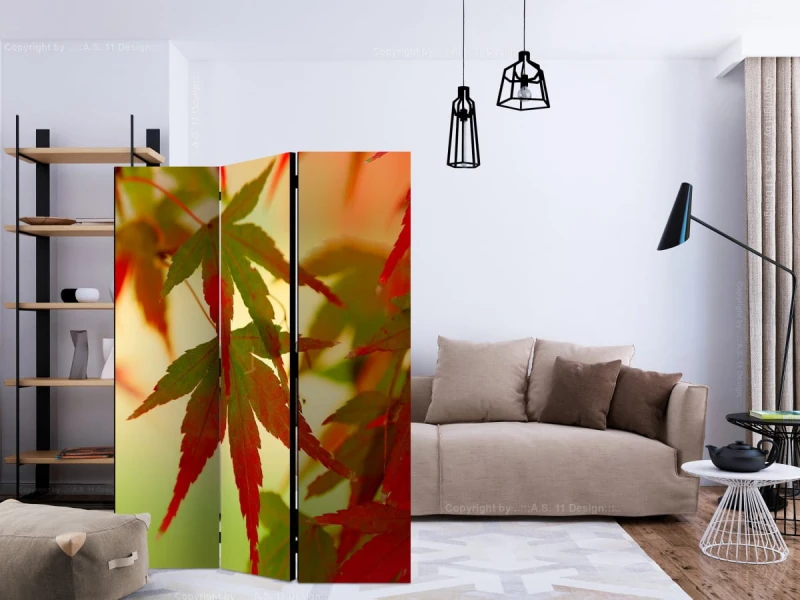 Parawan 3-częściowy - Kolorowe liście [Room Dividers]
