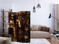 Parawan 3-częściowy - Miasto nocą - Chicago, USA [Room Dividers]