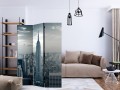 Parawan 3-częściowy - Widok na nowojorski Manhattan o świcie [Room Dividers]