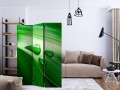 Parawan 3-częściowy - Liść i trzy krople wody [Room Dividers]