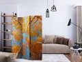 Parawan 3-częściowy - Jesienne korony drzew [Room Dividers]
