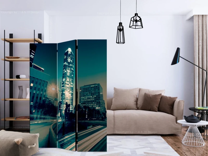 Parawan 3-częściowy - Ulice Los Angeles [Room Dividers]