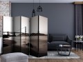 Parawan 5-częściowy - San Francisco: Most Golden Gate w czerni i bieli II [Room Dividers]