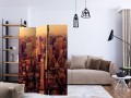 Parawan 3-częściowy - Manhattan z lotu ptaka, Nowy Jork [Room Dividers]