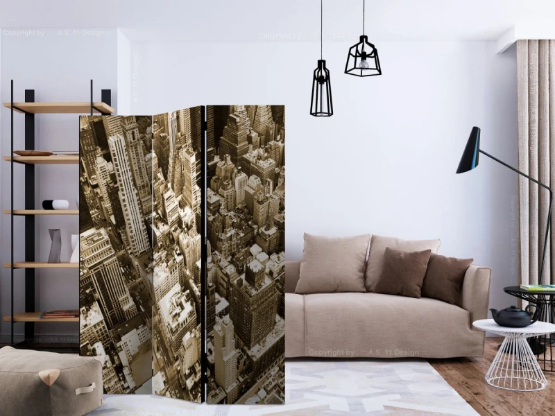 Parawan 3-częściowy - Nowy Jork, Manhattan [Room Dividers]