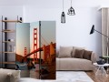 Parawan 3-częściowy - Most Golden Gate - zachód słońca, San Francisco [Room Dividers]