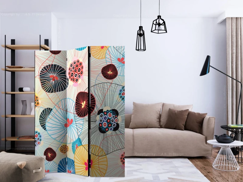 Parawan 3-częściowy - Powiew lata [Room Dividers]