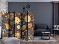 Parawan 5-częściowy - Ażurowe kwiaty II [Room Dividers]