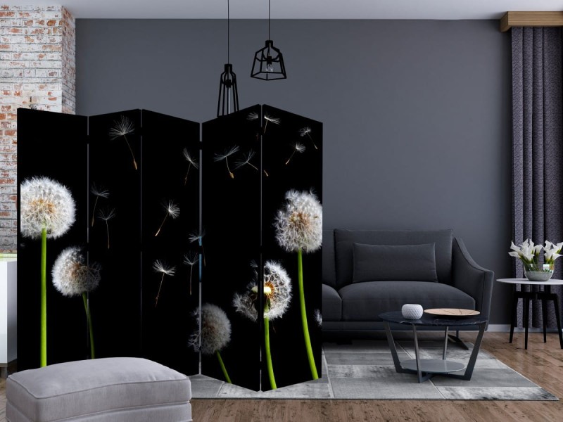 Parawan 5-częściowy - Dmuchawce, latawce, wiatr... II [Room Dividers]