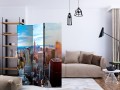 Parawan 3-częściowy - Wschód słońca nad Manhattanem [Room Dividers]