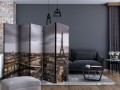 Parawan 5-częściowy - Noc w Paryżu II [Room Dividers]