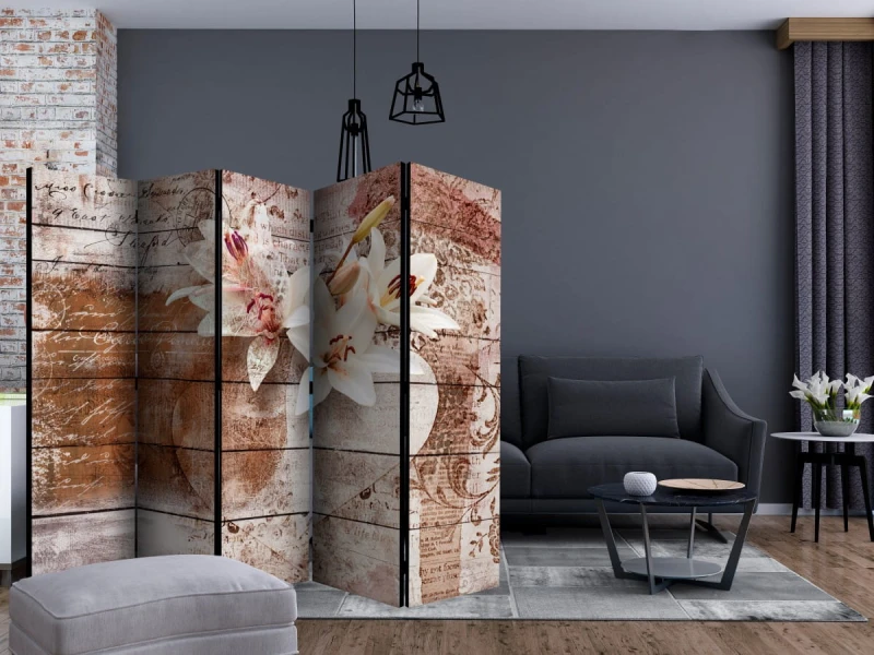 Parawan 5-częściowy - Romantyczne wspomnienia II [Room Dividers]