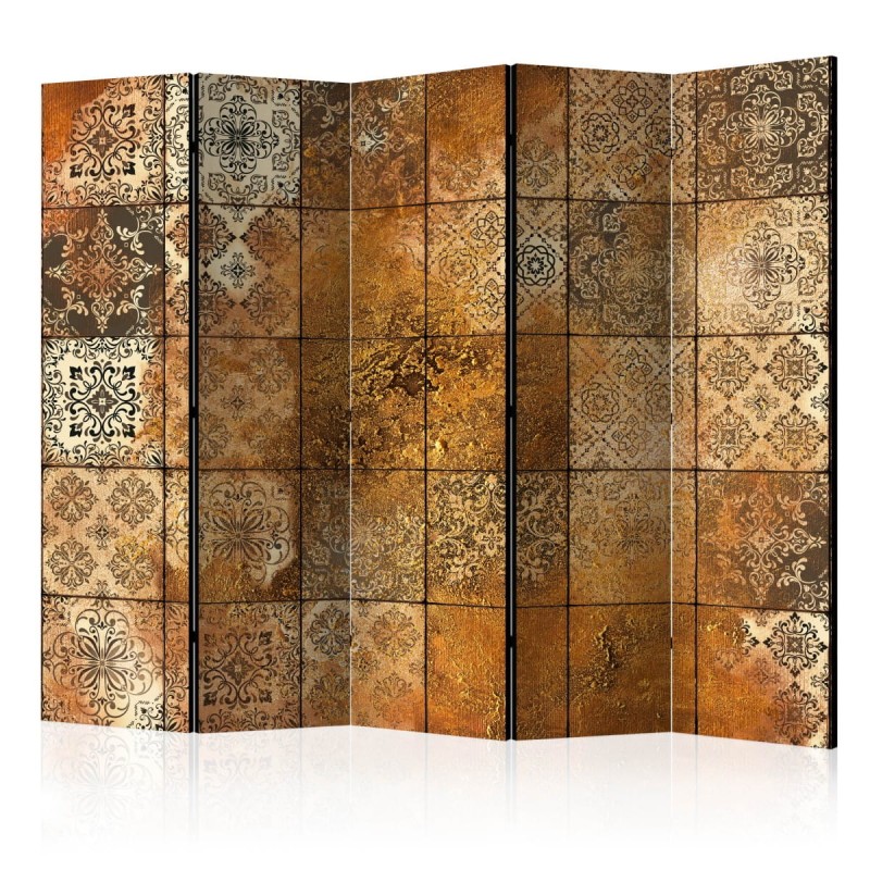 Parawan 5-częściowy - Stare kafelki II [Room Dividers]