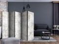 Parawan 5-częściowy - Miejski styl: Beton II [Room Dividers]