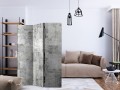 Parawan 3-częściowy - Beton: Szare miasto [Room Dividers]