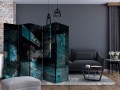 Parawan 5-częściowy - Lazurowa geometria II [Room Dividers]