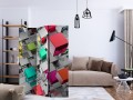 Parawan 3-częściowy - Kolory metalu [Room Dividers]