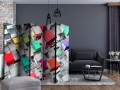 Parawan 5-częściowy - Kolory metalu II [Room Dividers]