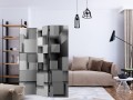 Parawan 3-częściowy - Mechaniczna symetria [Room Dividers]
