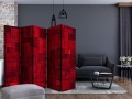 Parawan 5-częściowy - Czerwona imaginacja II [Room Dividers]
