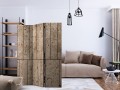 Parawan 3-częściowy - Beżowy mur [Room Dividers]