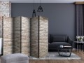 Parawan 5-częściowy - Elegancka cegła II [Room Dividers]
