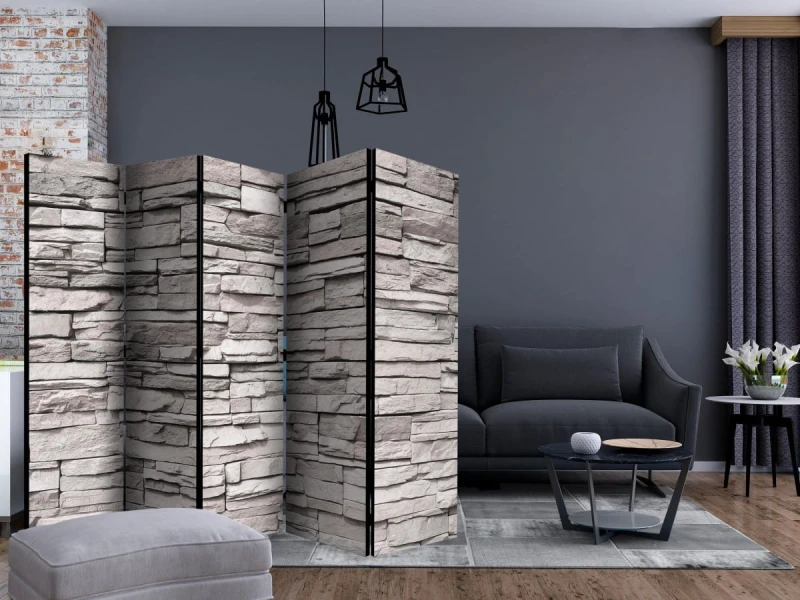 Parawan 5-częściowy - Kamienna elegancja II [Room Dividers]