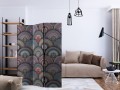 Parawan 3-częściowy - Orientalny kalejdoskop [Room Dividers]