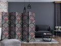 Parawan 5-częściowy - Orientalny kalejdoskop II [Room Dividers]