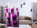 Parawan 3-częściowy - Fioletowe kulki [Room Dividers]