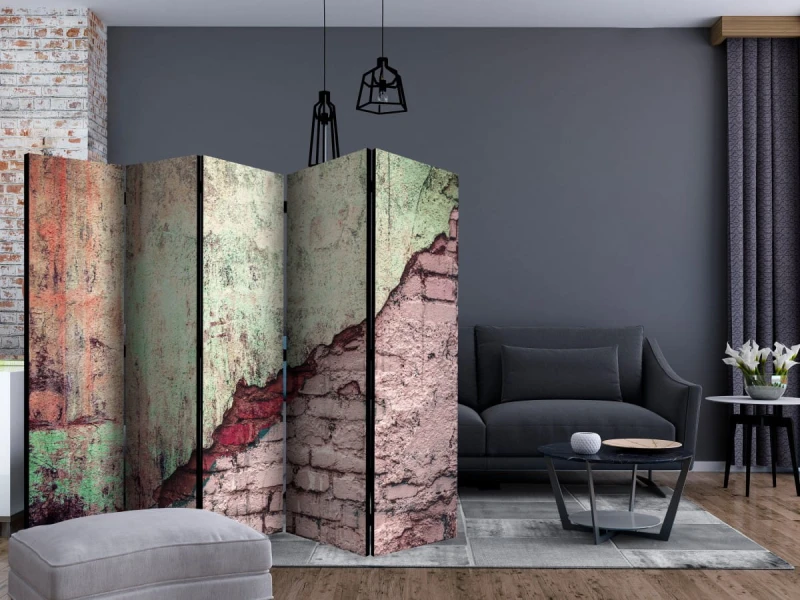 Parawan 5-częściowy - Kamienny tandem II [Room Dividers]