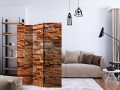 Parawan 3-częściowy - Pomarańczowy kamień [Room Dividers]
