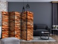 Parawan 5-częściowy - Pomarańczowy kamień II [Room Dividers]