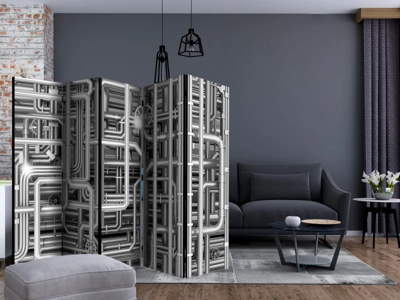 Parawan 5-częściowy - Miejski labirynt II [Room Dividers]