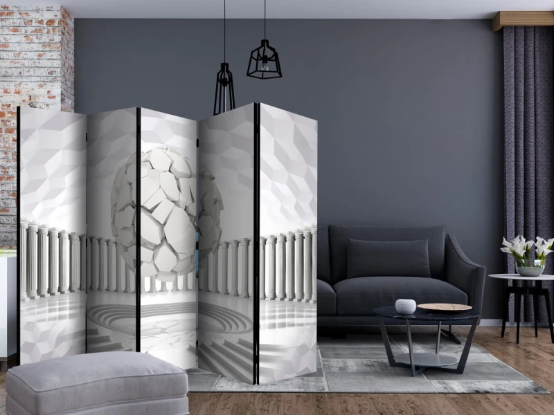 Parawan 5-częściowy - Ukryta geometria II [Room Dividers]