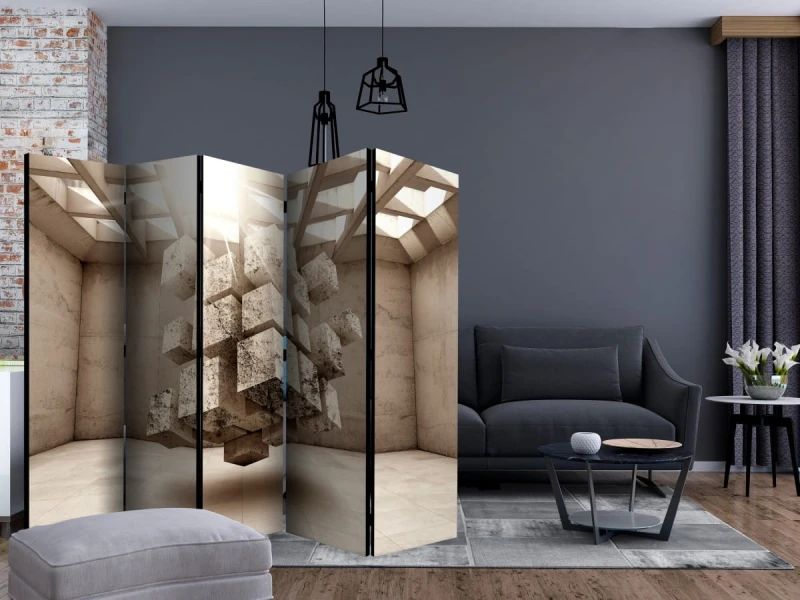 Parawan 5-częściowy - Więzienie przestrzeni II [Room Dividers]