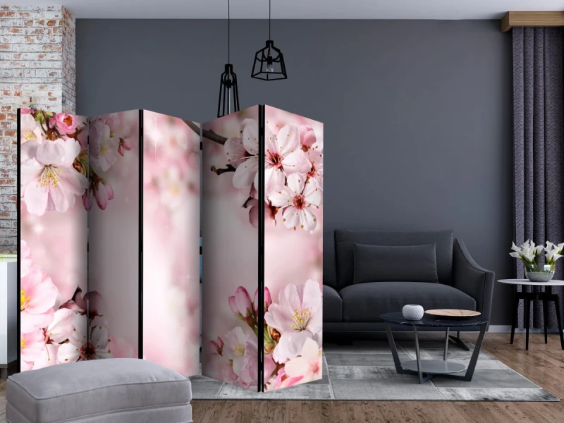 Parawan 5-częściowy - Wiosenny kwiat wiśni II [Room Dividers]