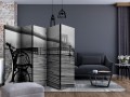 Parawan 5-częściowy - A Foggy Day on the Brooklyn Bridge II [Room Dividers]
