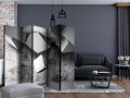 Parawan 5-częściowy - Geometryczny deszcz II [Room Dividers]